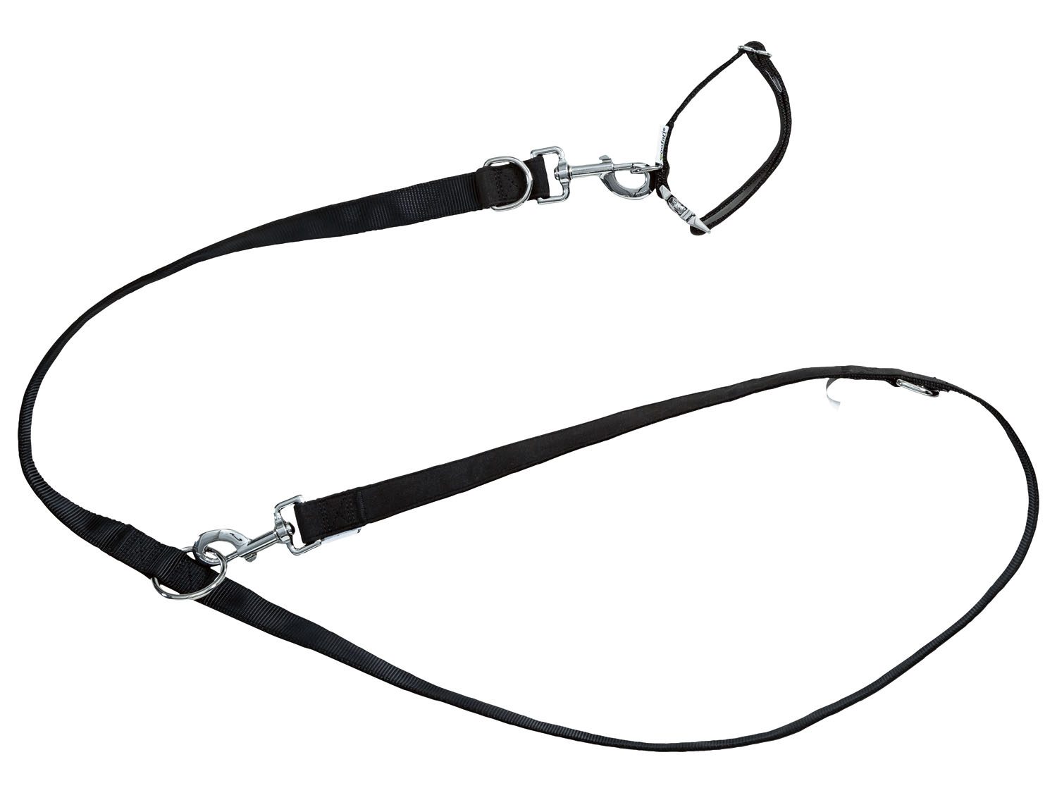 zoofari® Sada obojku a vodítka pro psy (M, černá)
