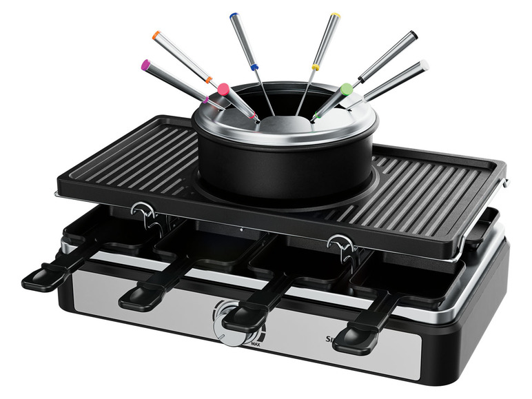  Zobrazit na celou obrazovku SILVERCREST® KITCHEN TOOLS Kombinovaný gril na fondue a raclette SRFG 1400 A1 - Obrázek 1