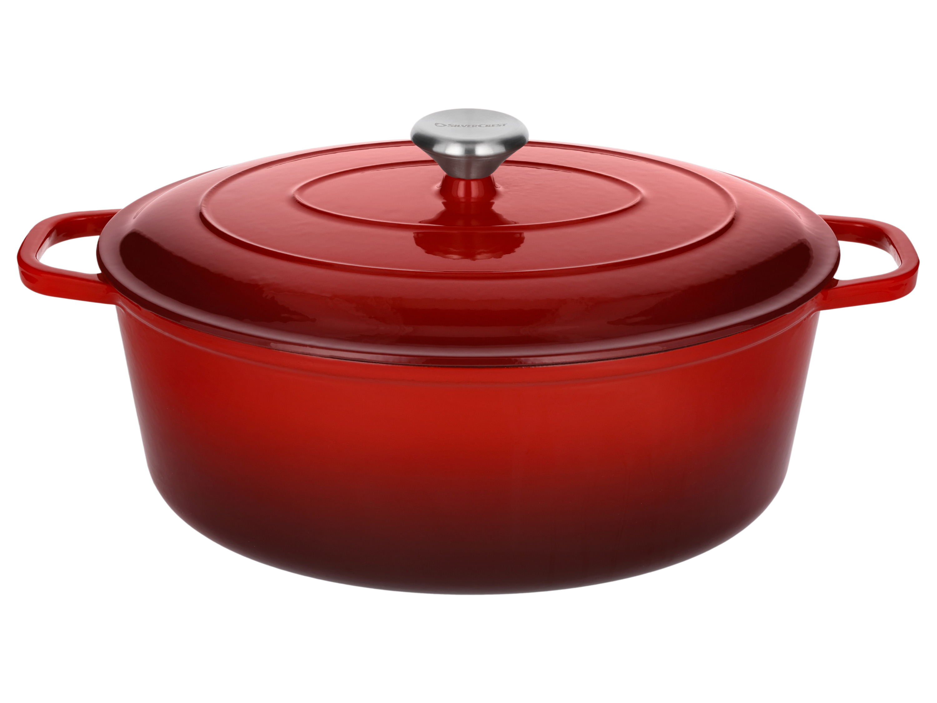 Silvercrest® Litinový hrnec Premium, Ø 35 cm (červená)