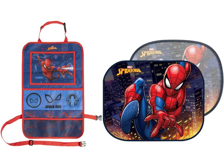 Organizér do auta a sluneční clona Spider-Man.