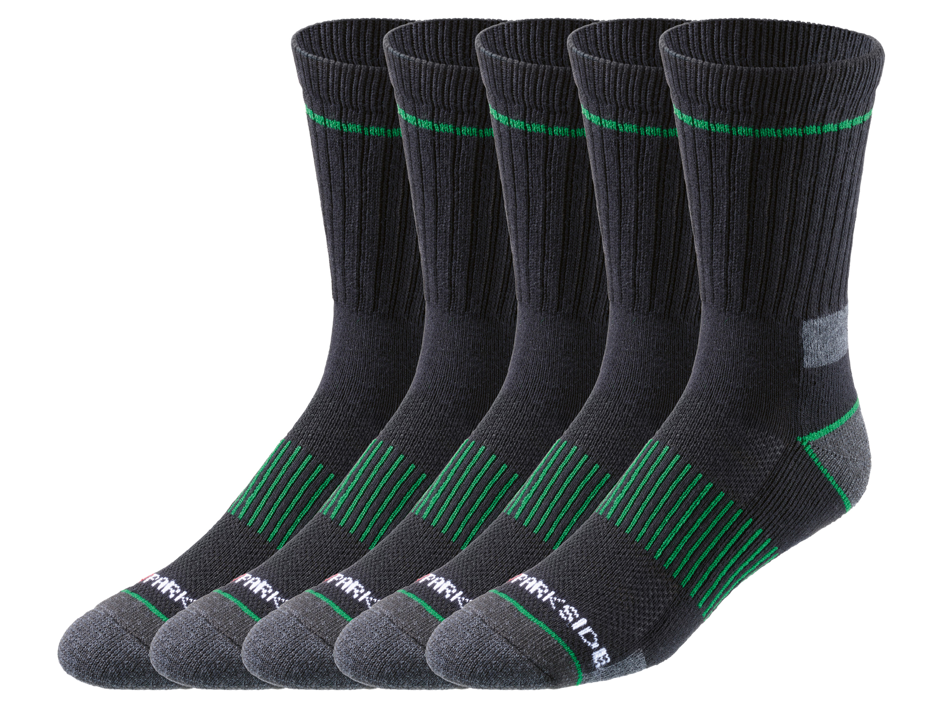 Parkside® Pánské pracovní ponožky, 5 párů (39/42, černá)