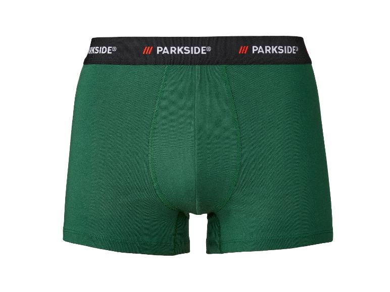 Zelené boxerky PARKSIDE s černým elastickým pasem
