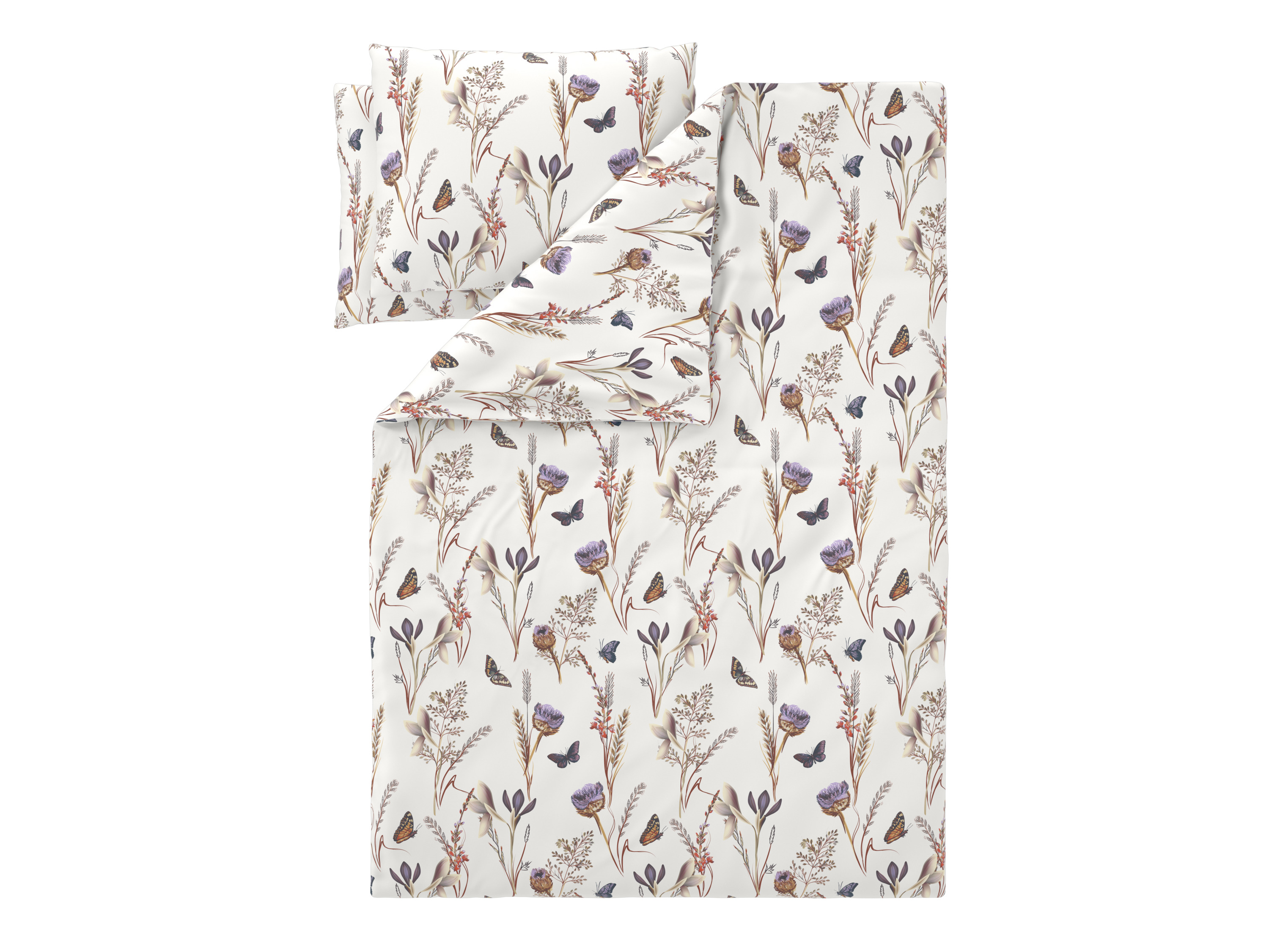 Livarno® LožNí PovlečEní Z MikrovláKnitéHo SatéNu, 200 X 220 Cm, 70 X 90 Cm (KvěTiny)-image