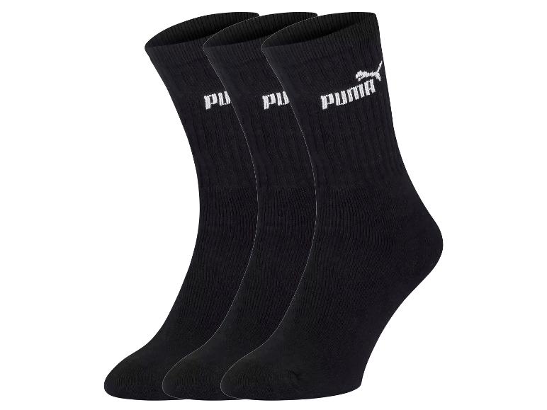 Tři páry černých ponožek Puma.