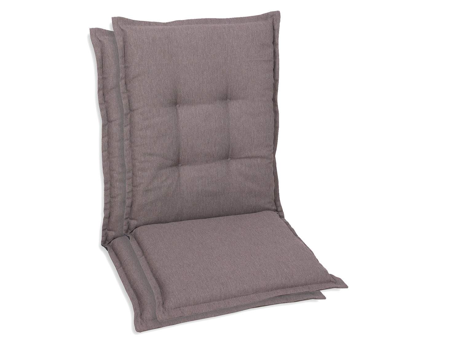 Go-De Textil Sada zahradních podsedáků Uni (střední opěrka, 2 kusy, hnědá)