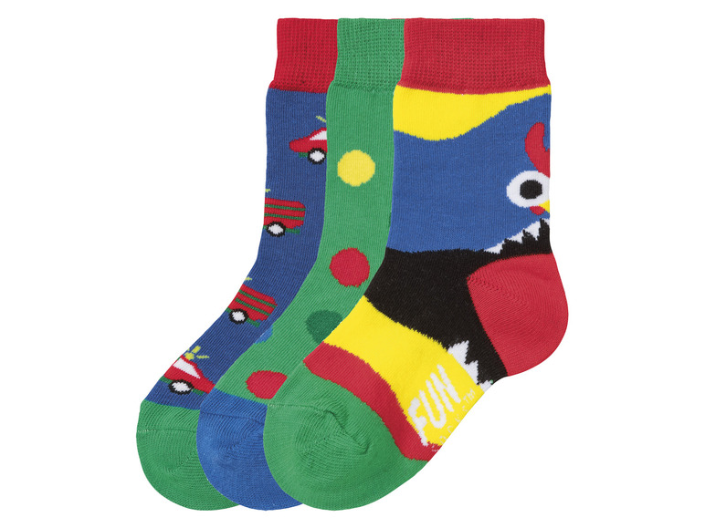  Zobrazit na celou obrazovku Fun Socks Dětské ponožky, 3 páry - Obrázek 20