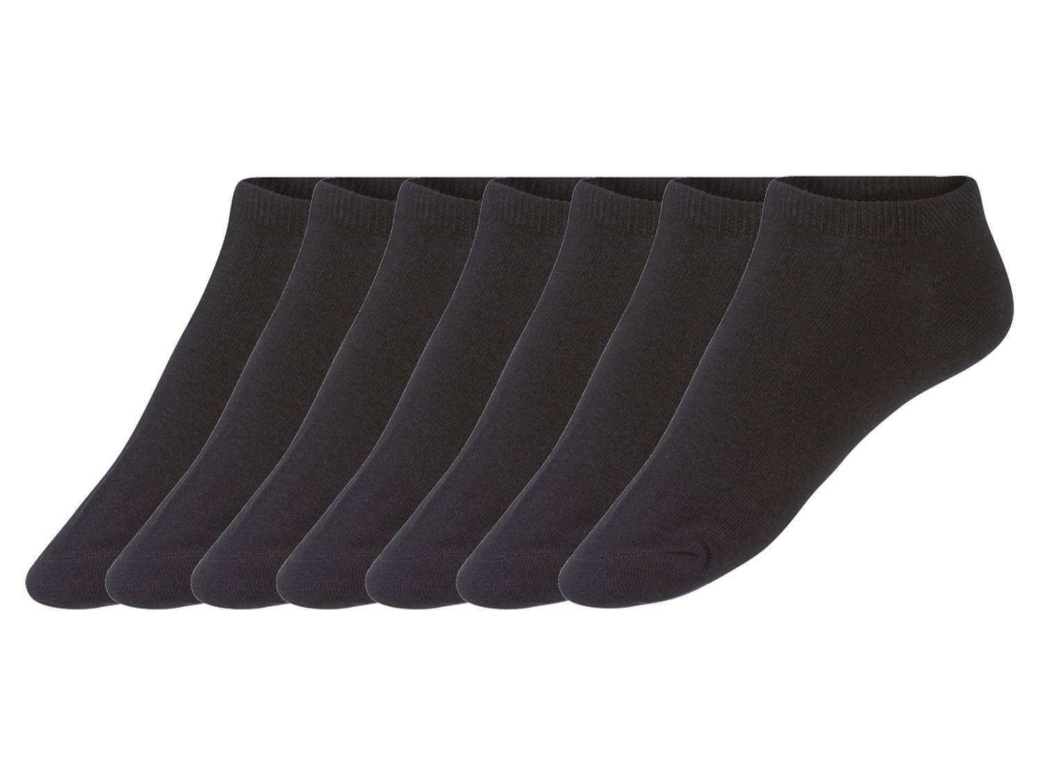 esmara® Dámské nízké ponožky, 7 párů (35/38, černá)