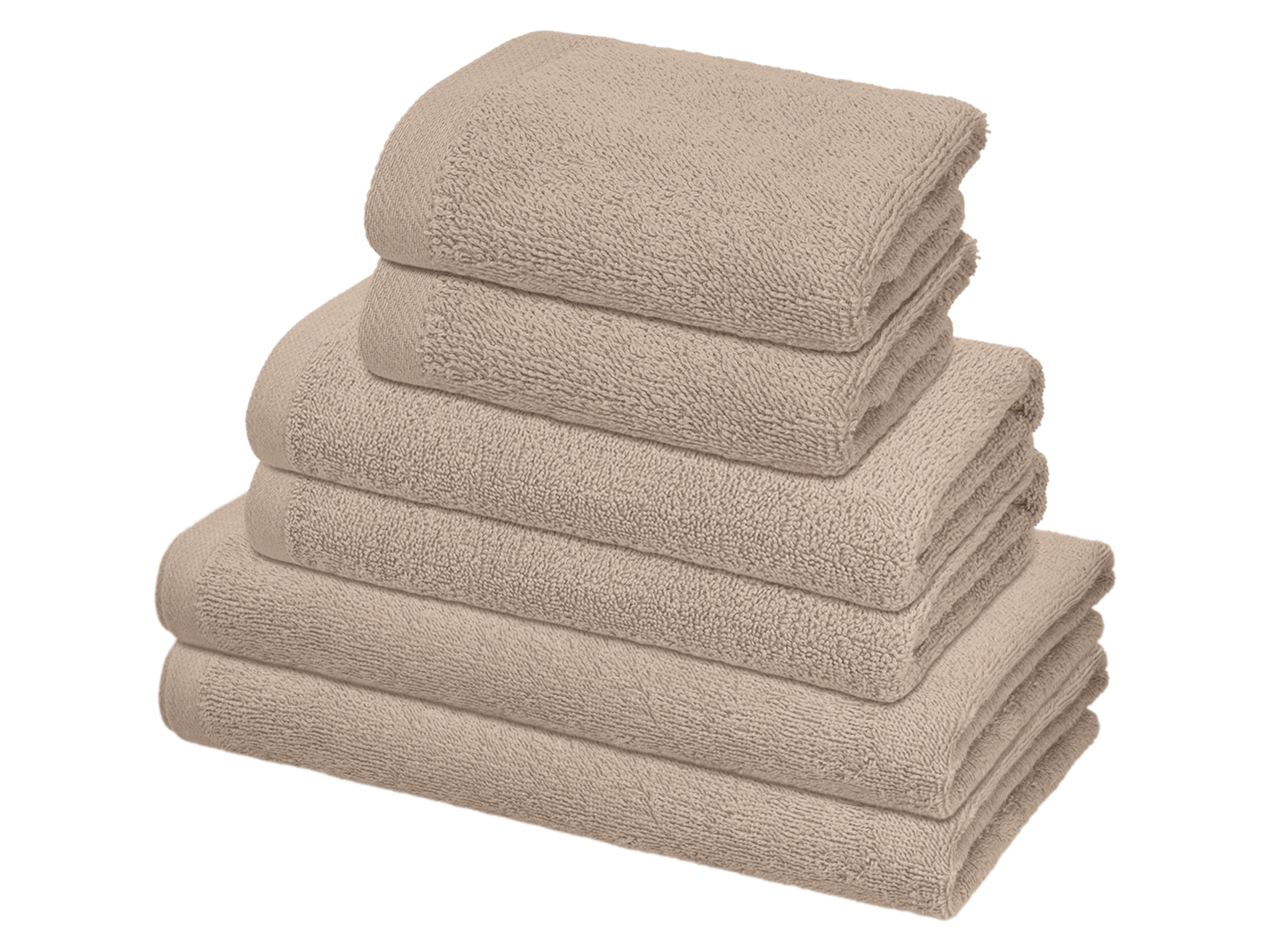 Livarno® Sada froté ručníků, 6dílná (béžová)