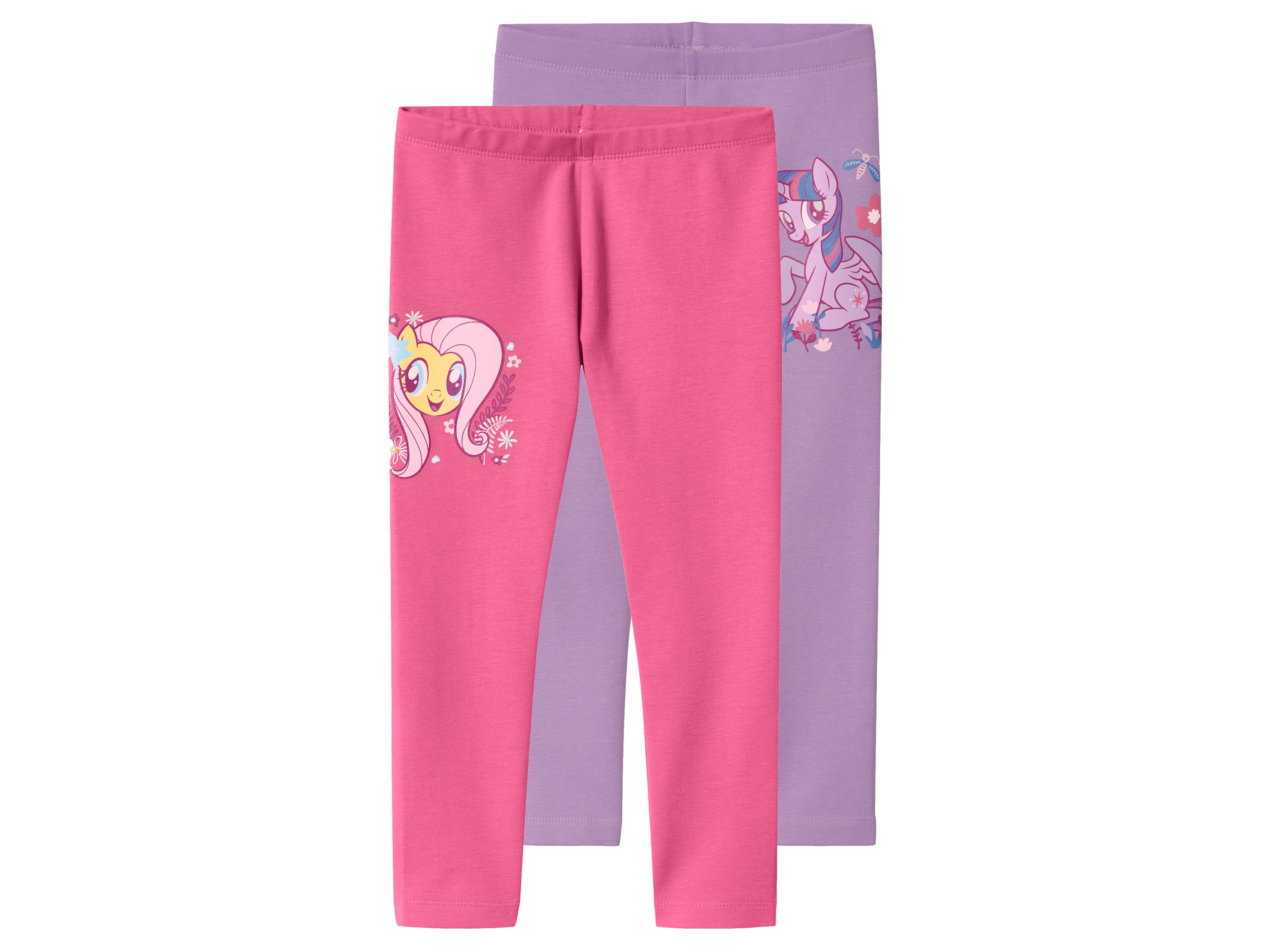 Dívčí termo legíny, 2 kusy (lila fialová / růžová, 122/128)