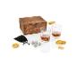 Livarno whisky, skleničky na whisky, whisky kameny a dřevěná krabička.