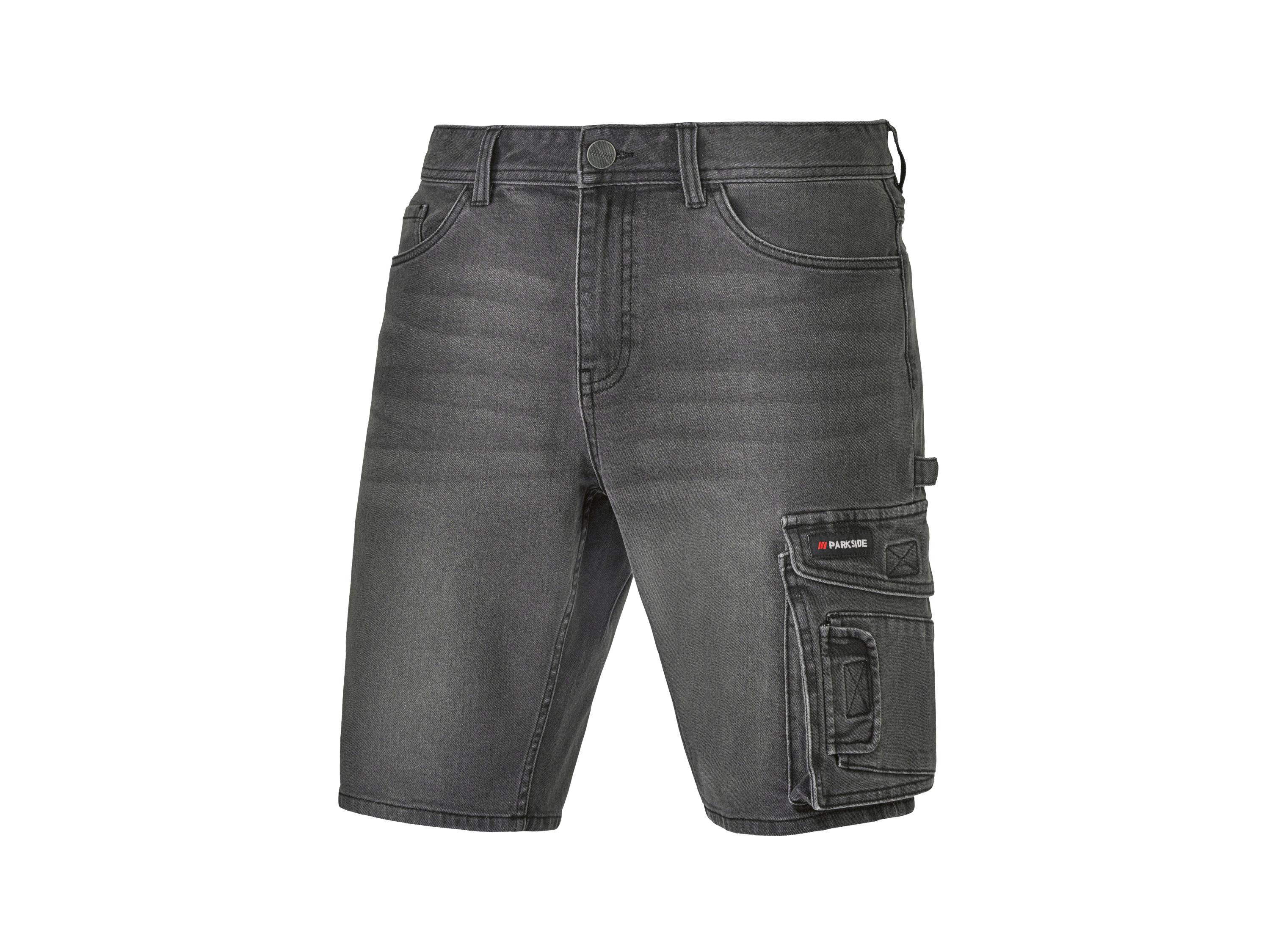 Parkside® Pánské džínové pracovní bermudy (černá, 54)