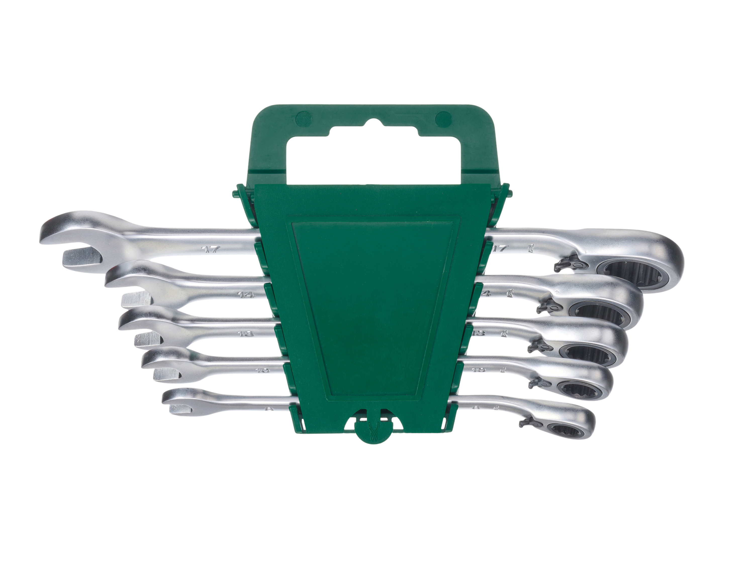 Parkside® Sada otevřených a očkových klíčů s ráčnou, 5/6dílná (Sada klíčů s přepínací ráčnou, 5dílná)
