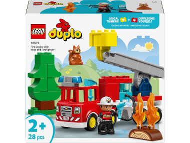 LEGO® DUPLO® 10473 Hasičské auto s hadicí a hasičem