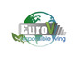 Logo EuroV, zodpovědný život se symbolem světa.