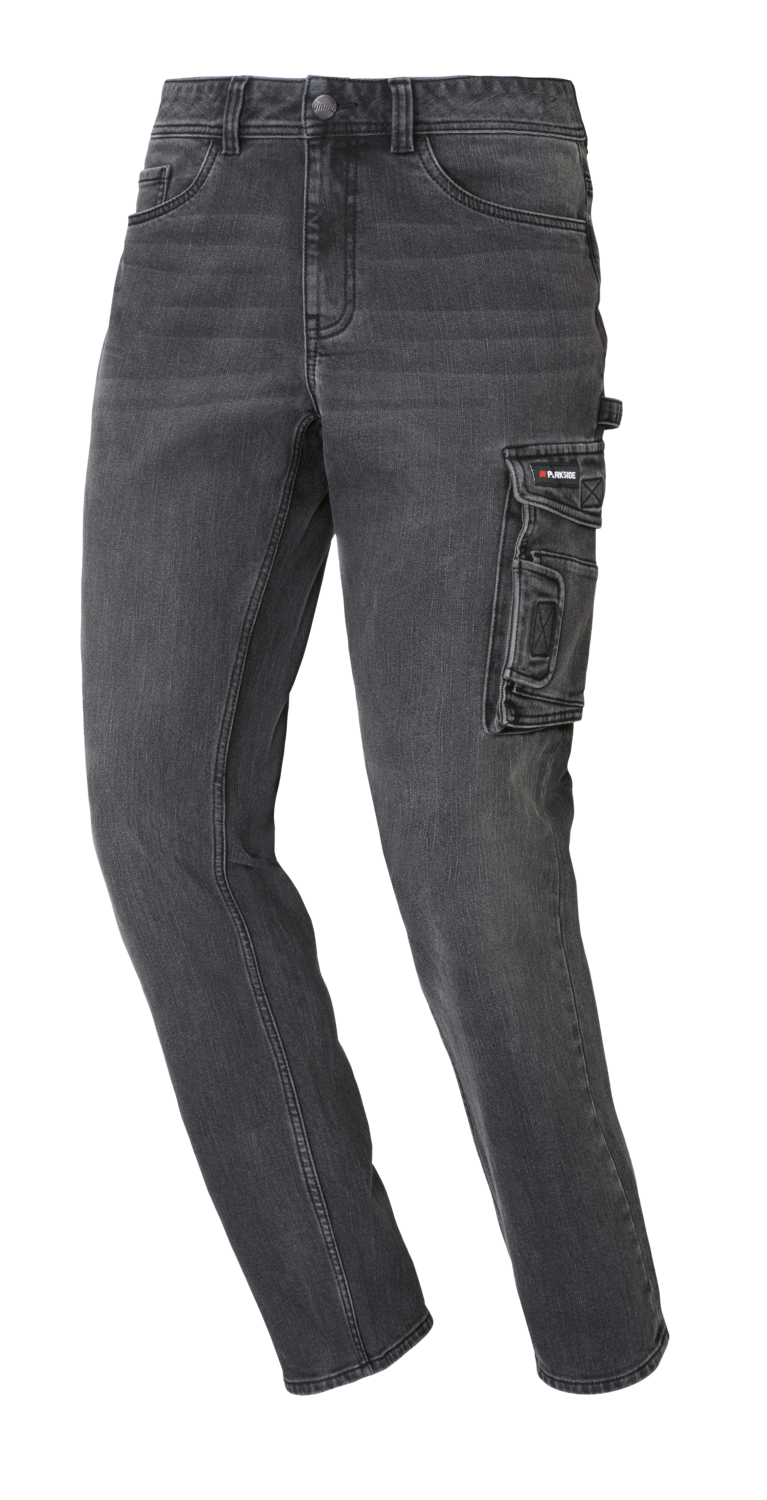 Parkside® Pánské termo džíny v pracovním stylu Straight Fit (černá, 54 (38/32))