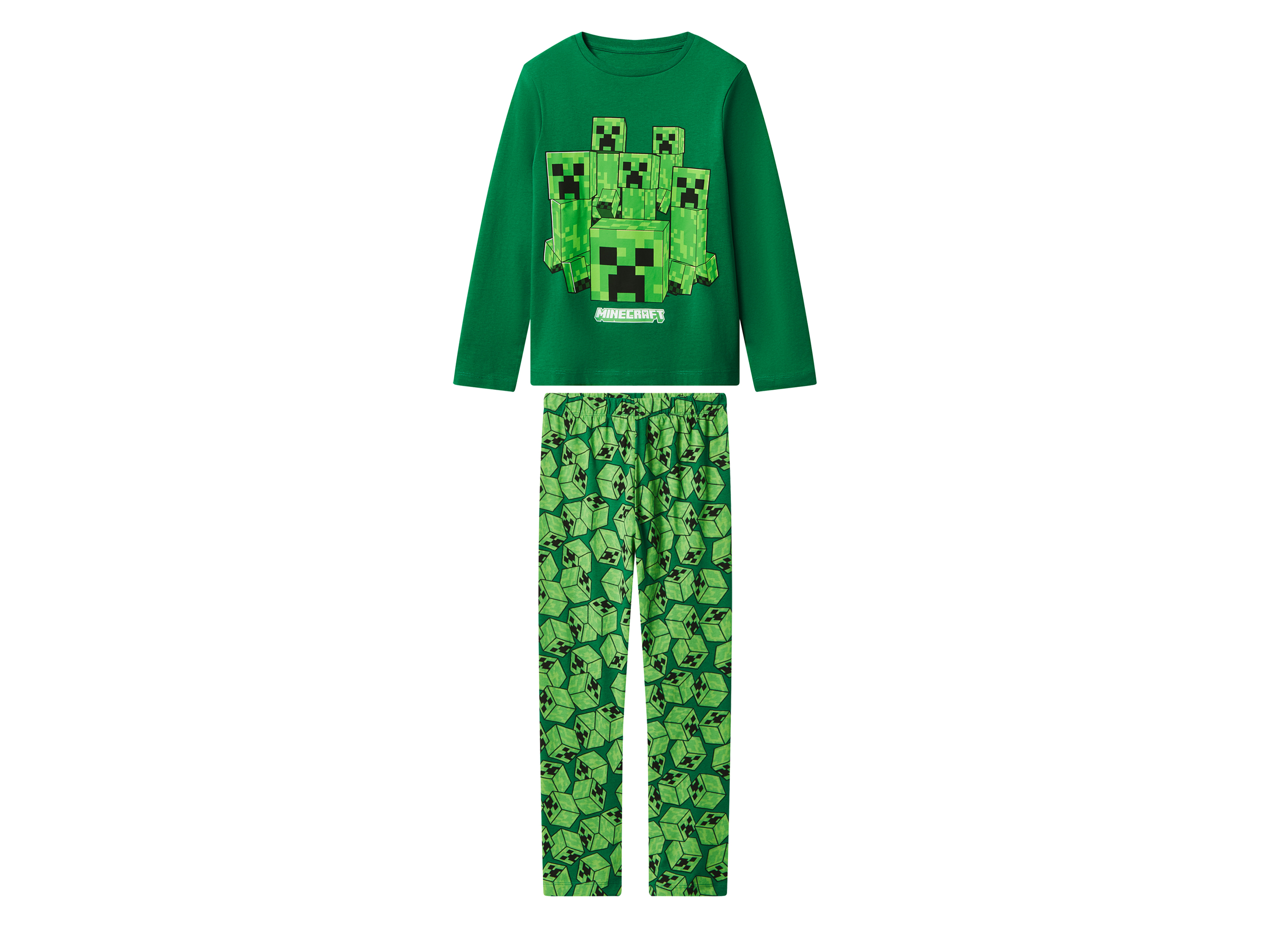 Minecraft Chlapecké pyžamo (zelená, 146/152)