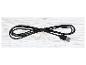 Černý USB kabel s konektory USB-A a micro-USB.