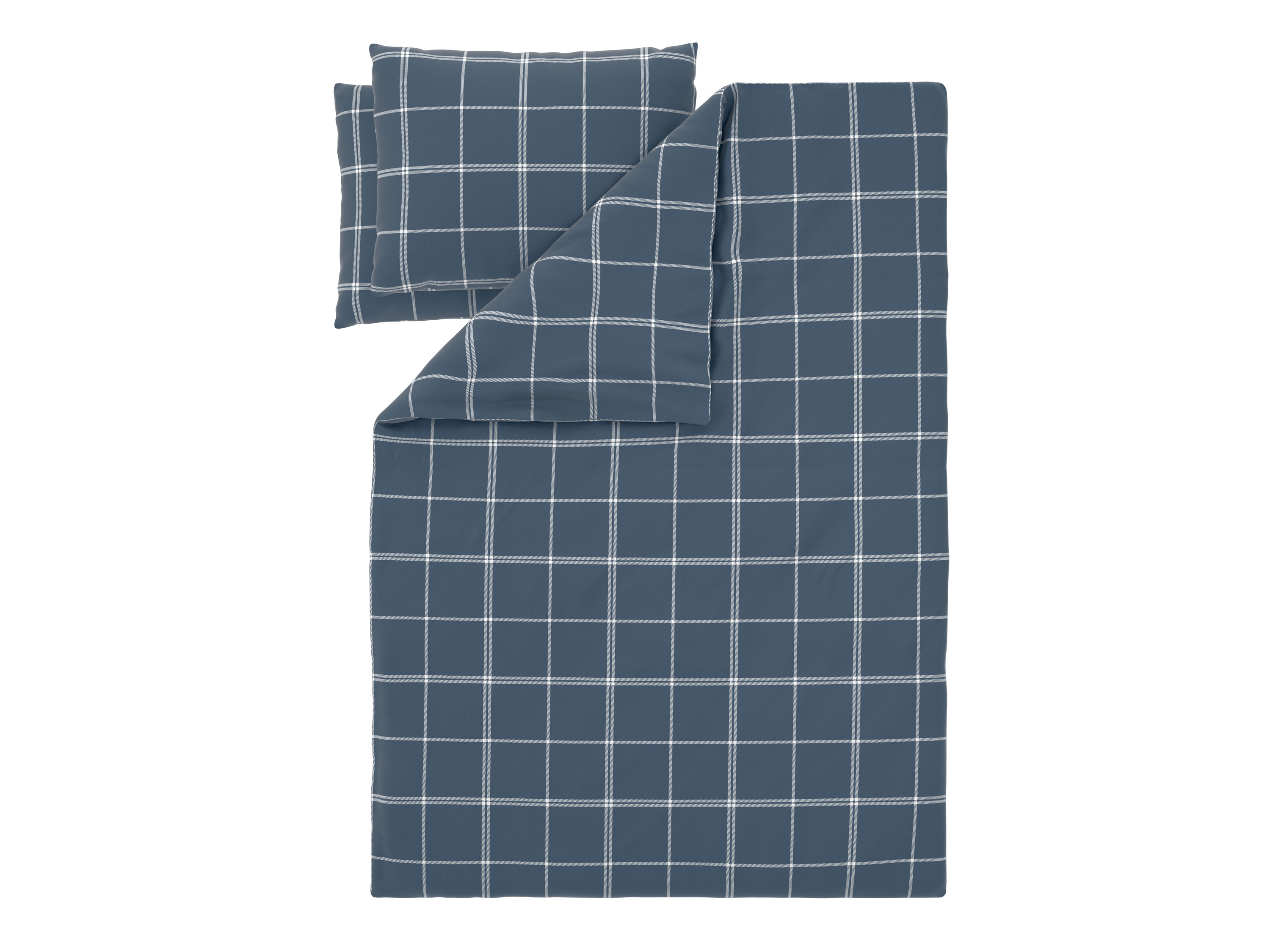 Livarno® Ložní povlečení z jemného flanelu, 200 x 220 cm, 70 x 90 cm (modrá)