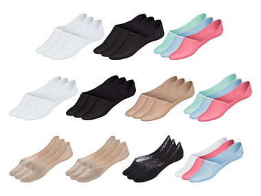 esmara® Dámské / Pánské bezešvé nízké ponožky, 3 páry