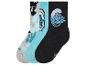 Tři páry ponožek s motivem Smurfů.