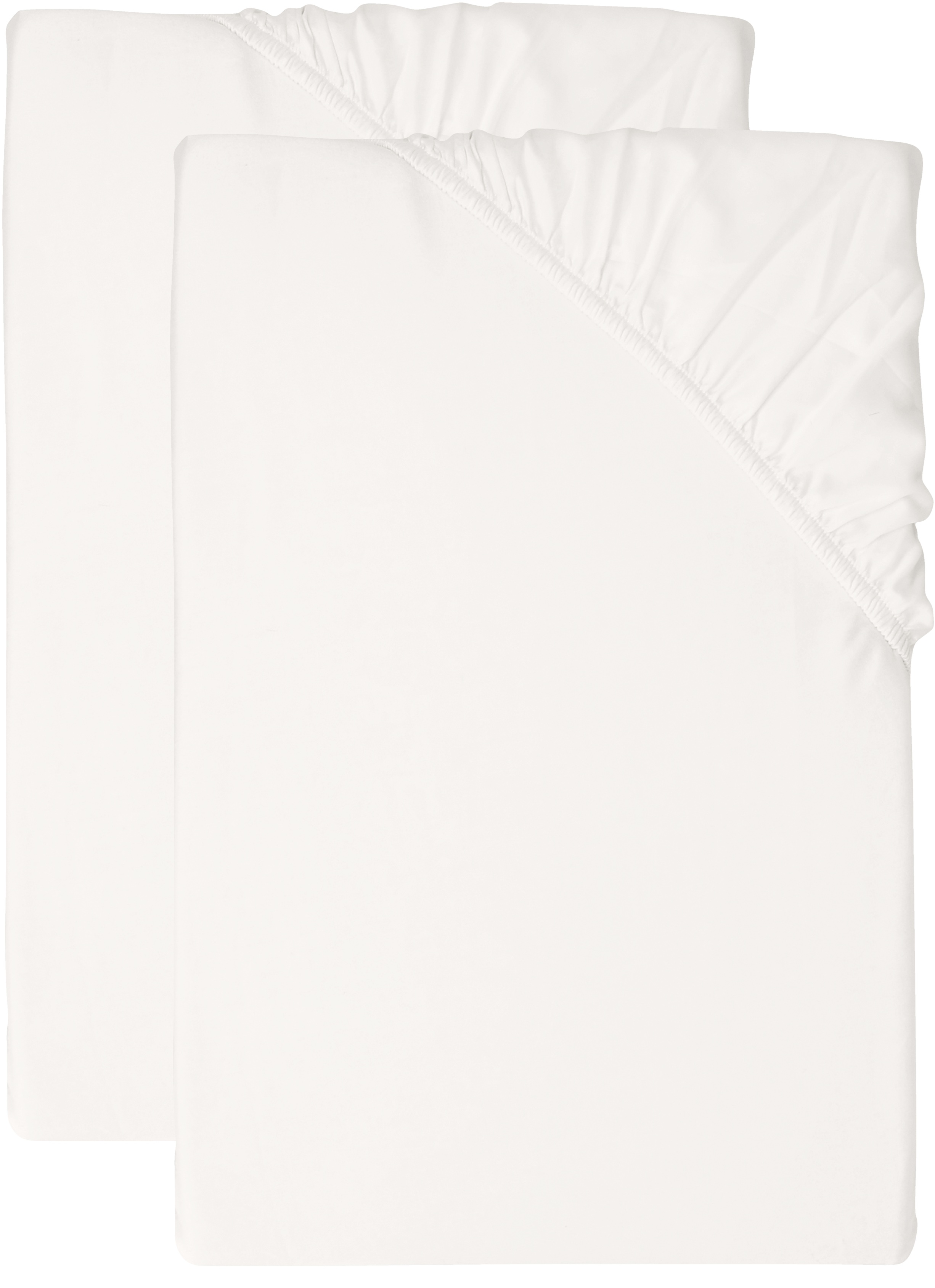 Livarno® Sada napínacích prostěradel z bambusové viskózy Premium, 90-100 x 200 cm, 2dílná, bílá