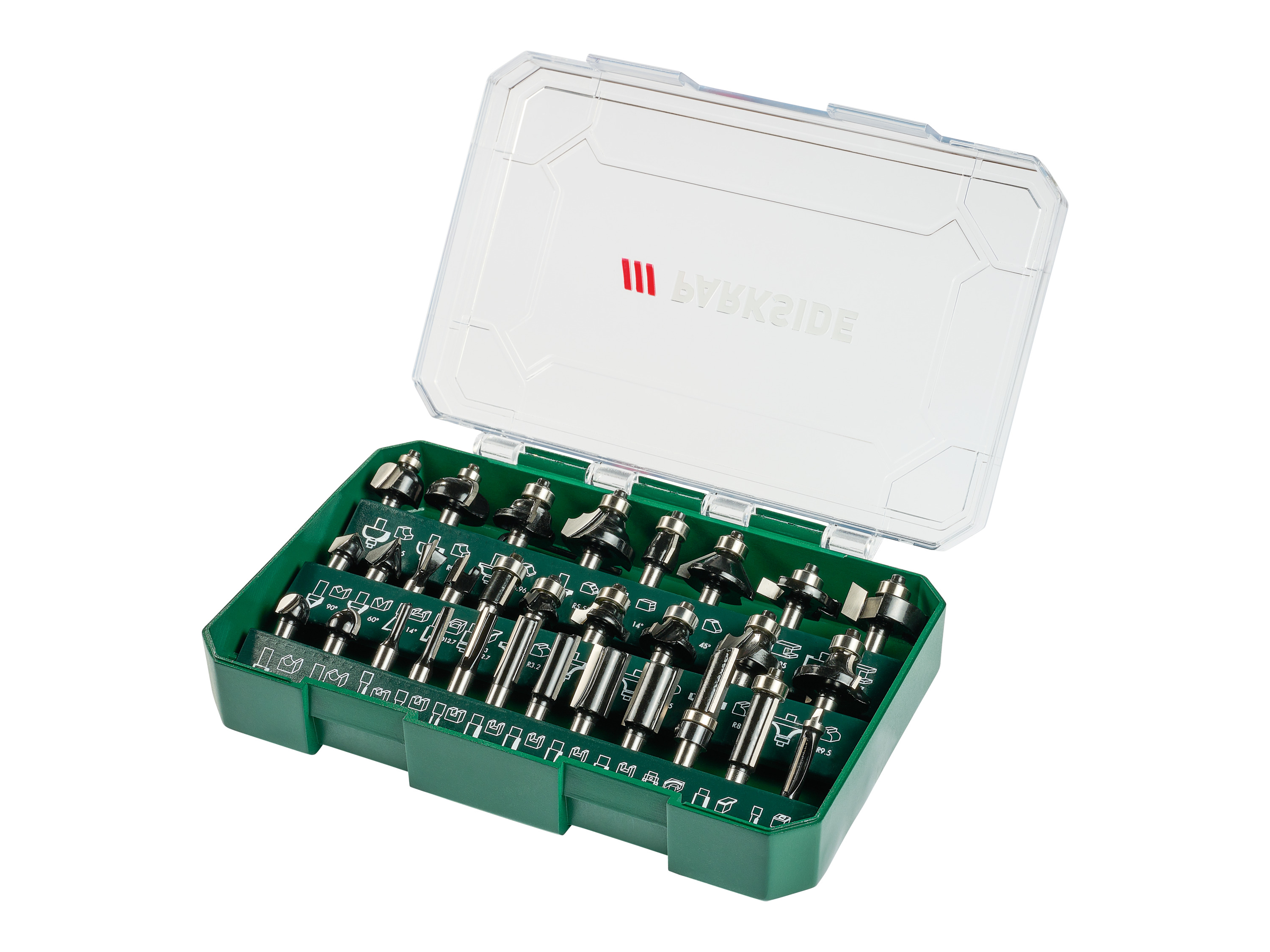 PARKSIDE® Sada frézovacích bitů PFB 30 A1, 30dílná