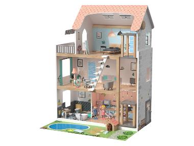 lupilu® Dřevěný domeček pro panenky XXL