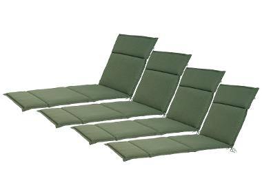 Sada potahů na lehátko Houston, 190 x 60 x 4 cm, 4dílná, zelená