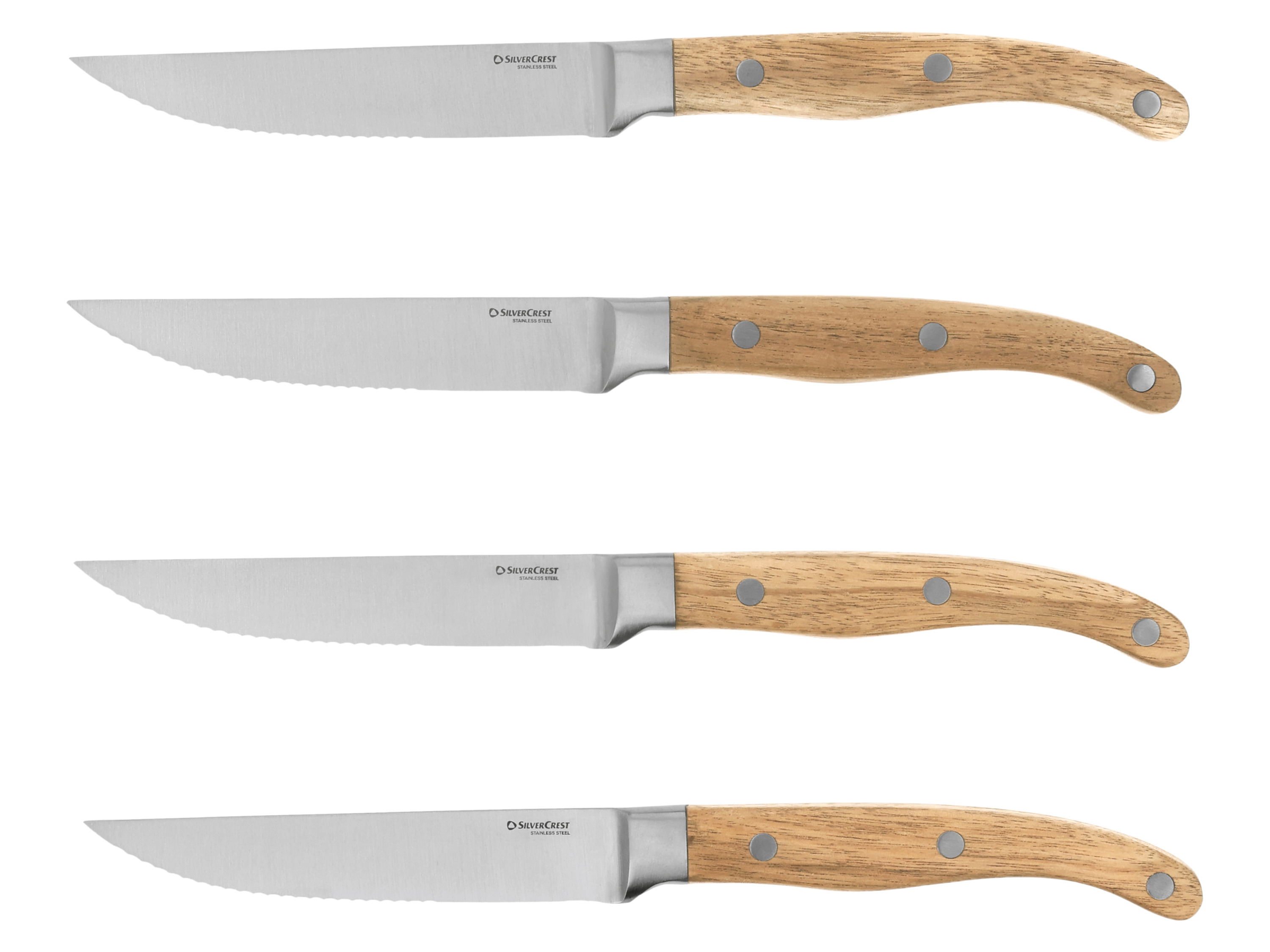 Silvercrest® Sada steakových nožů, 4dílná (hnědá)