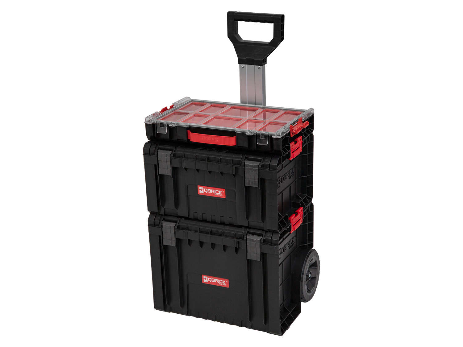 Qbrick System Vozík na nářadí PRO – Organizér 100 + RRO Toolbox + PRO Cart