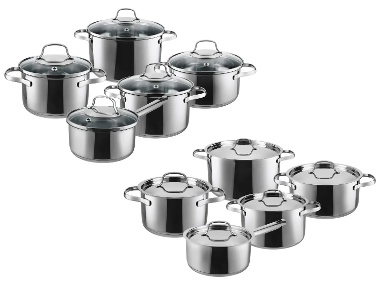 SILVERCREST® Sada hrnců z nerezové oceli Premium, 5dílná