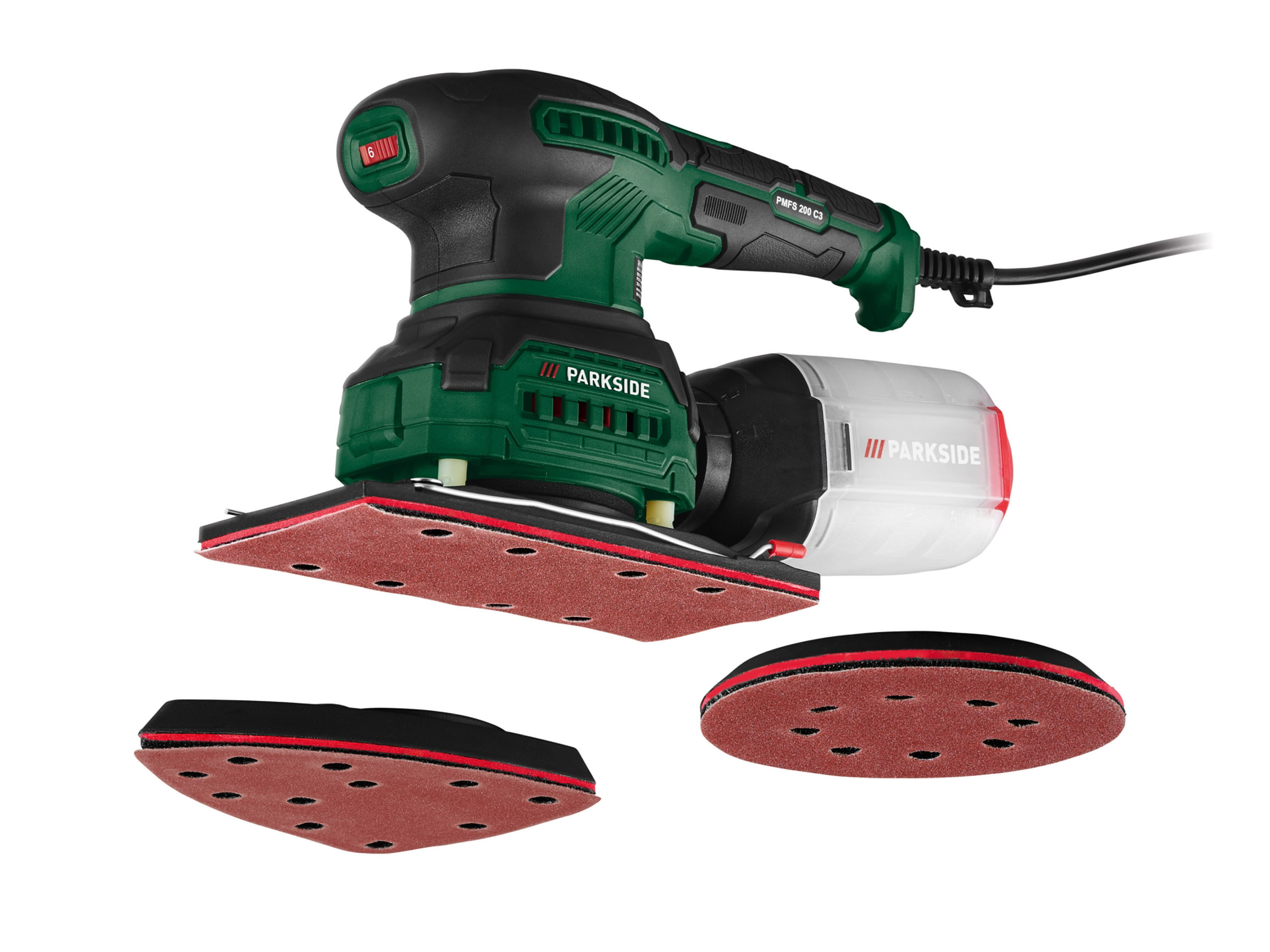 Parkside® Multifunkční bruska 3 v 1 Pmfs 200 C3