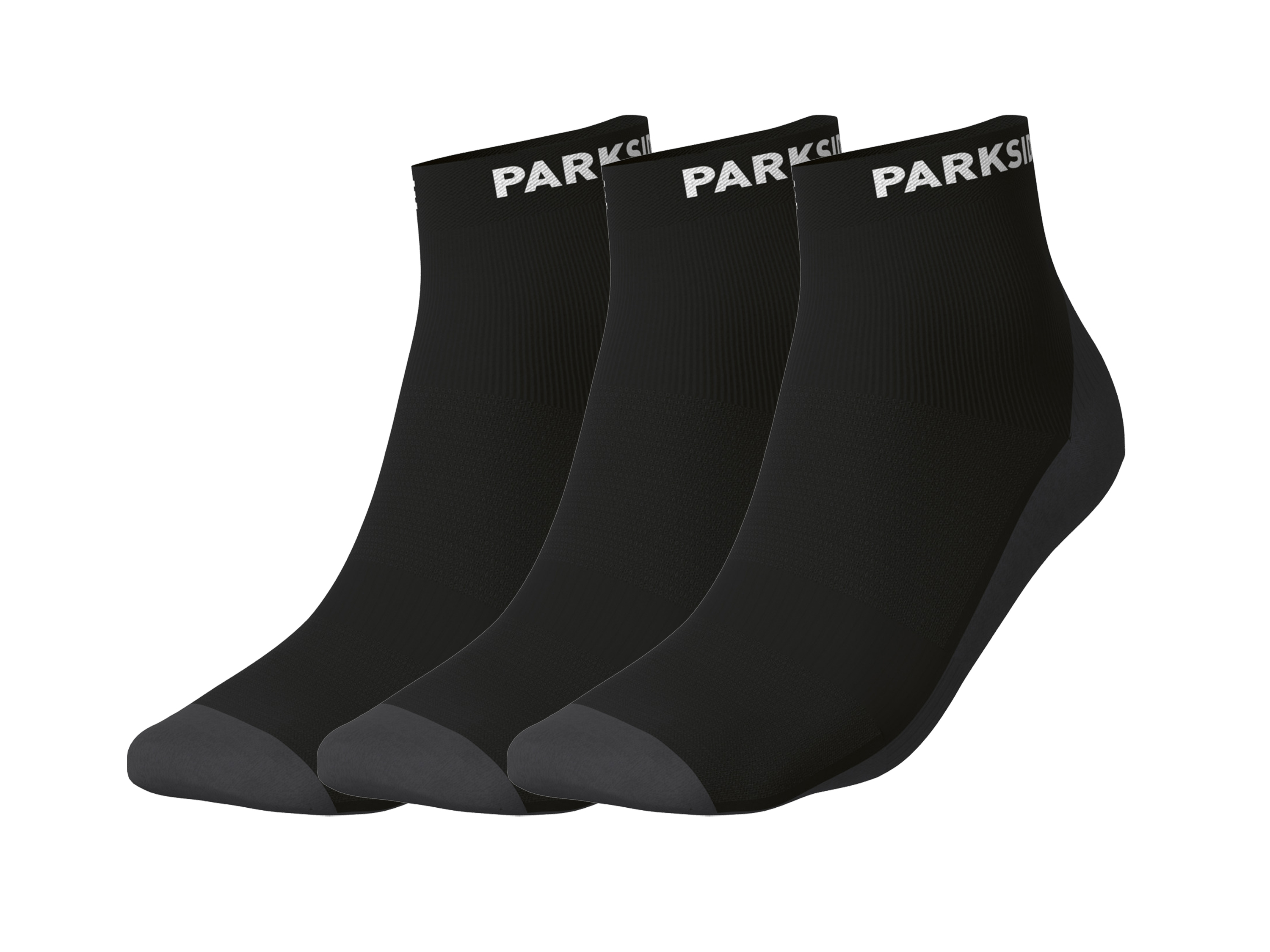 Parkside® Pánské pracovní ponožky, 3 páry (černá, 43-46)