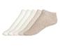 Sada neviditelných ponožek v béžové a bílé barvě.