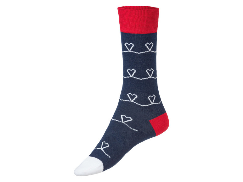  Zobrazit na celou obrazovku Fun Socks Ponožky s romantickým vzorem v dárkovém balení, 3 páry - Obrázek 7