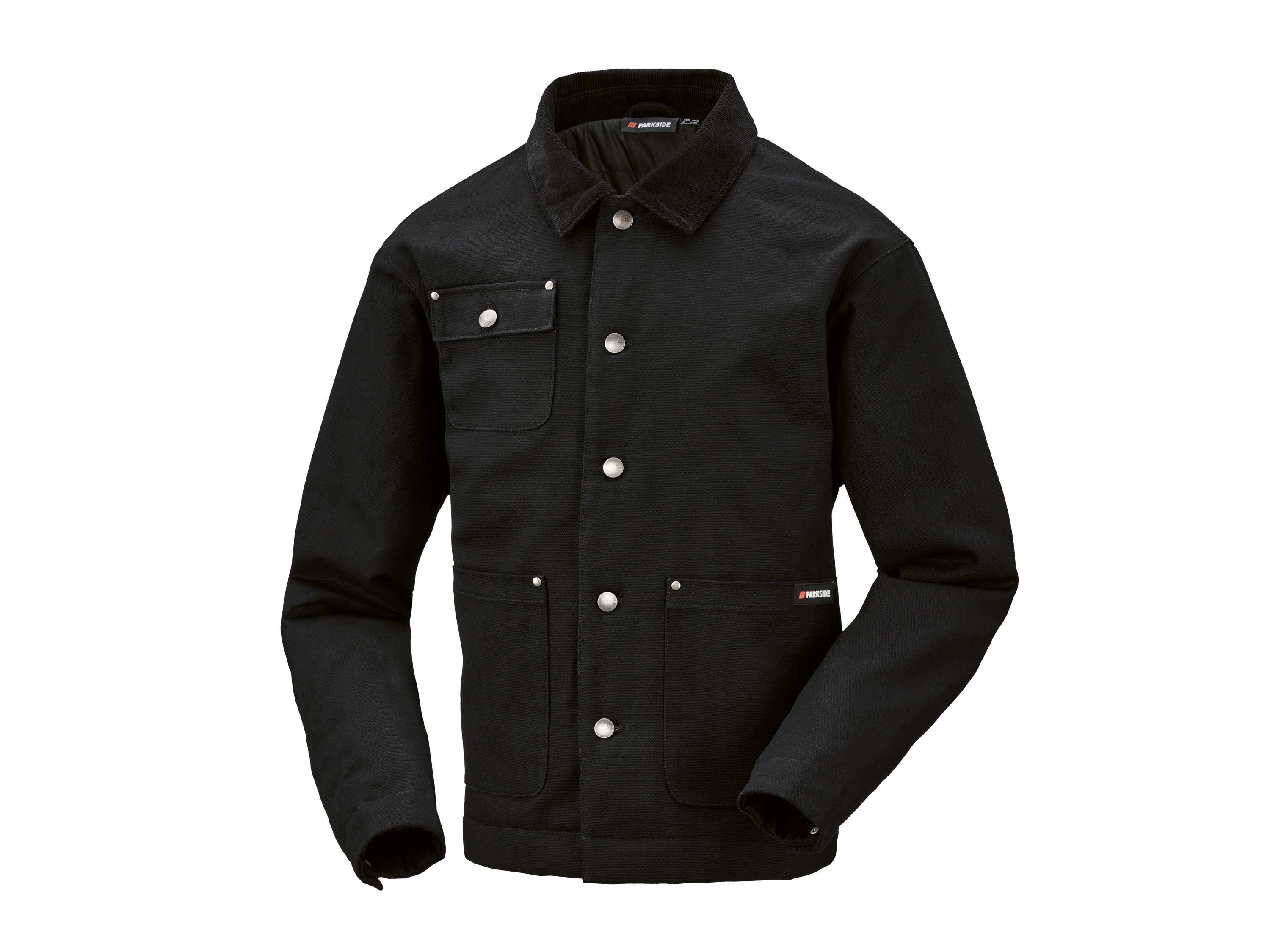 Parkside® Pánská plátěná pracovní bunda (černá, S (44/46))
