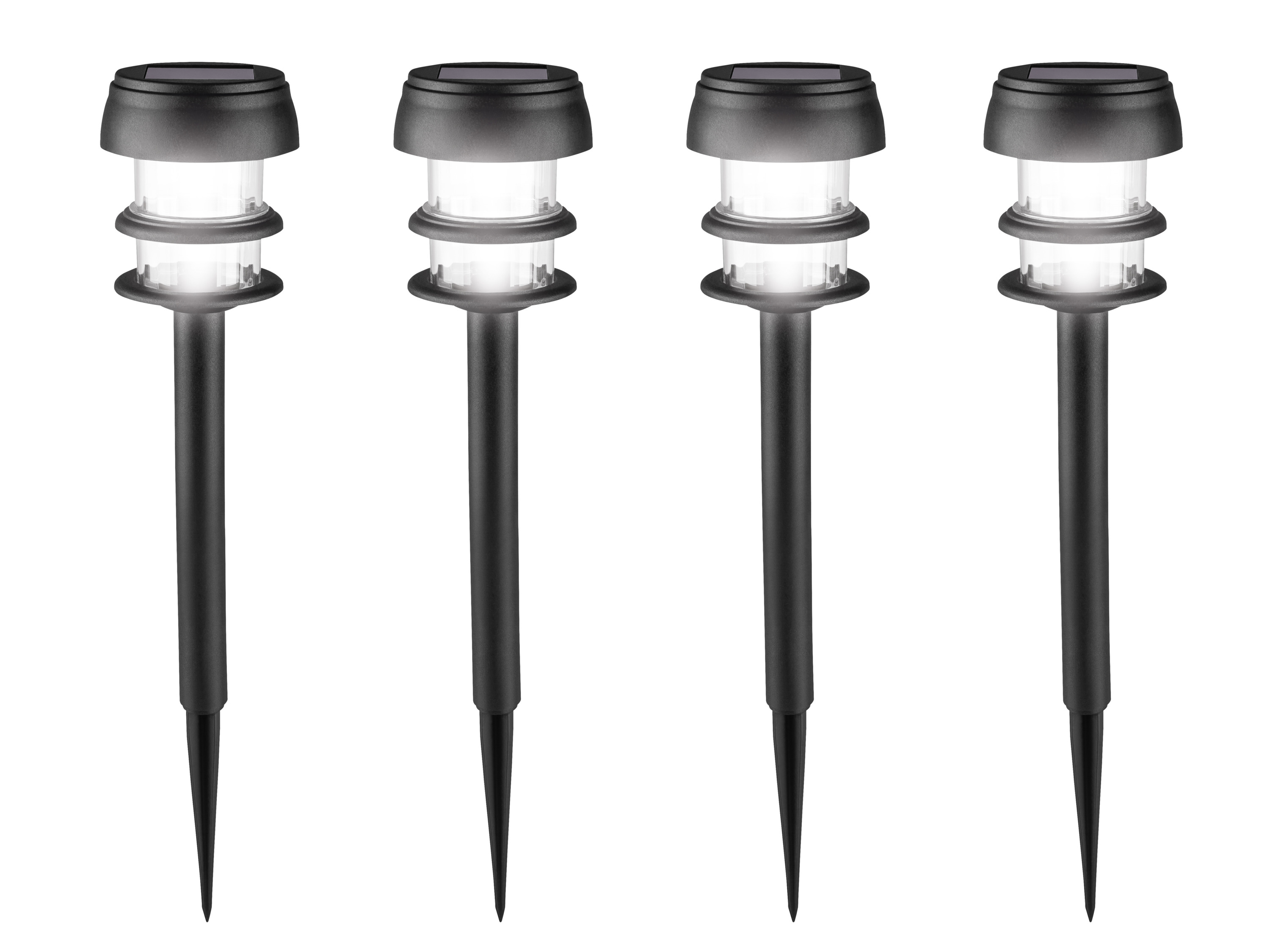 Livarno® Solární LED svítidlo, 4dílná sada (úzký)