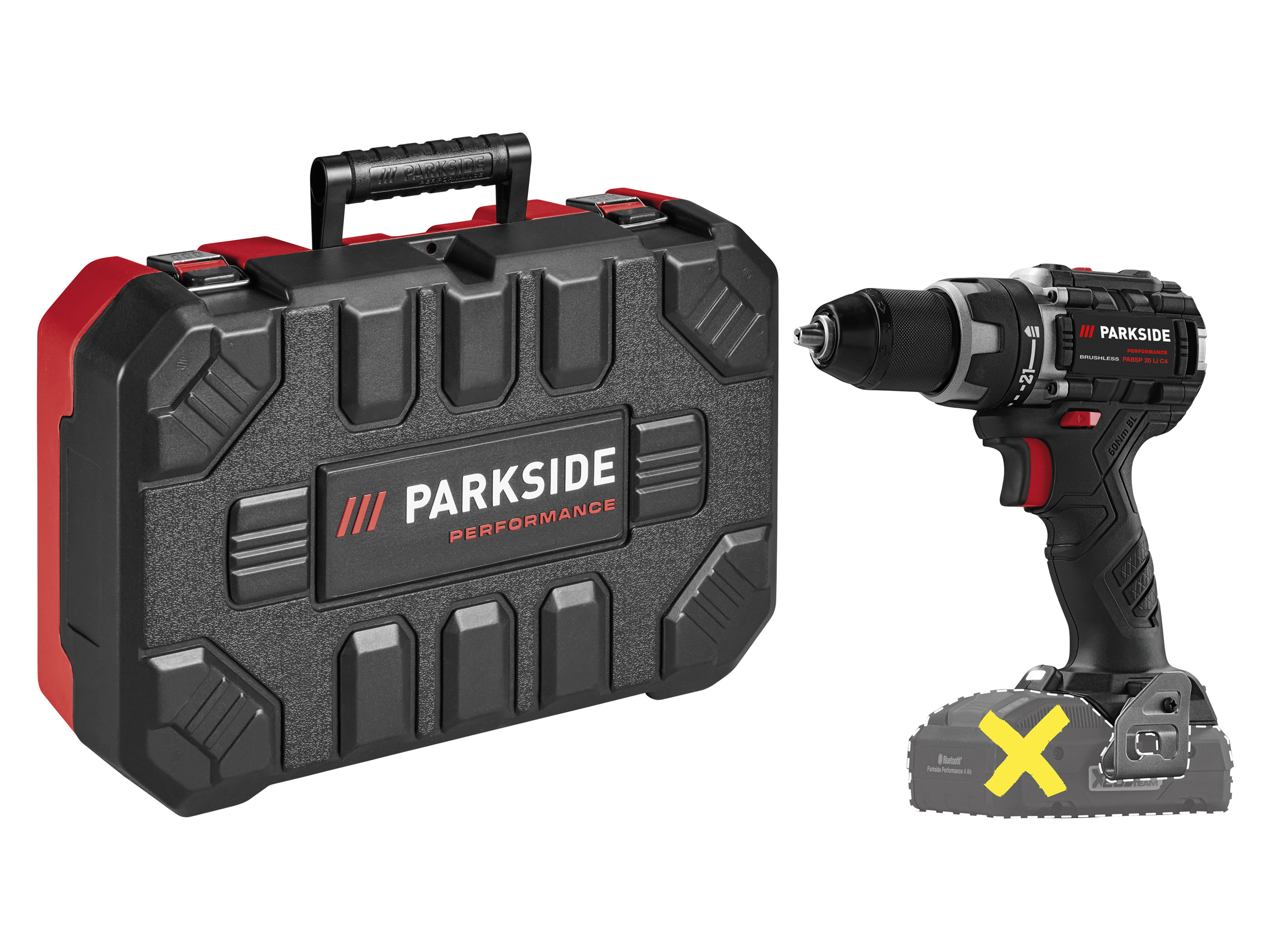 Parkside PerformanceÂ® Aku vrtacĂ­ ĹˇroubovĂˇk Pabsp 20 Li C4 â€“ bez akumulĂˇtoru a nabĂ­jeÄŤky