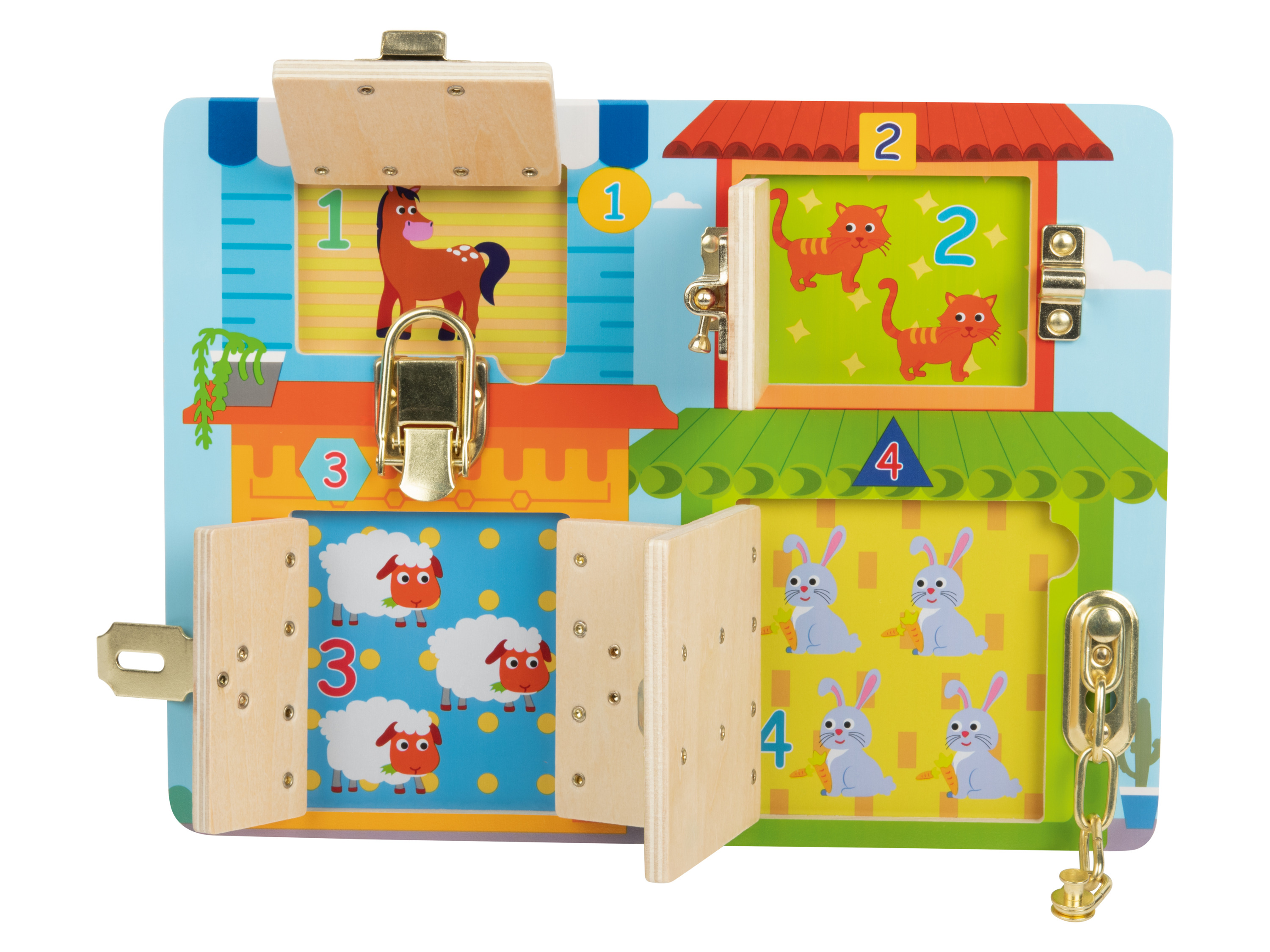 lupilu® Dřevěná hračka (zámky)