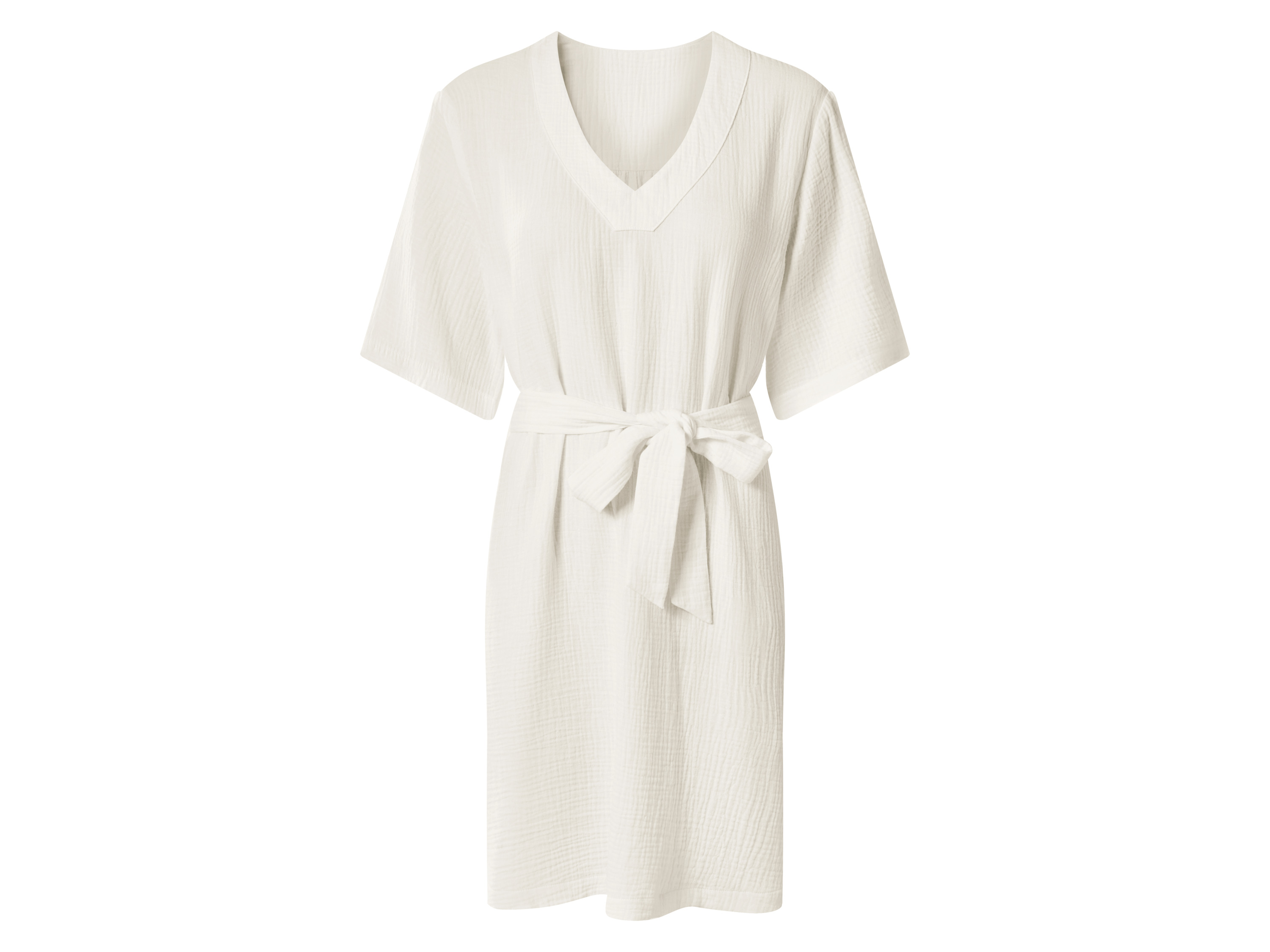 esmara® Dámské mušelínové šaty (bílá, L(44/46))