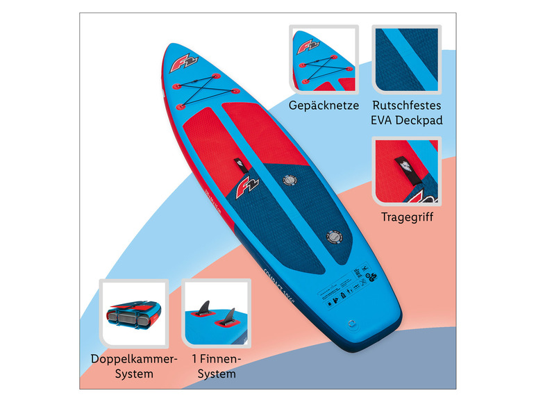  Zobrazit na celou obrazovku F2 Dvoukomorový paddleboard Allround Compact 10'6" - Obrázek 4