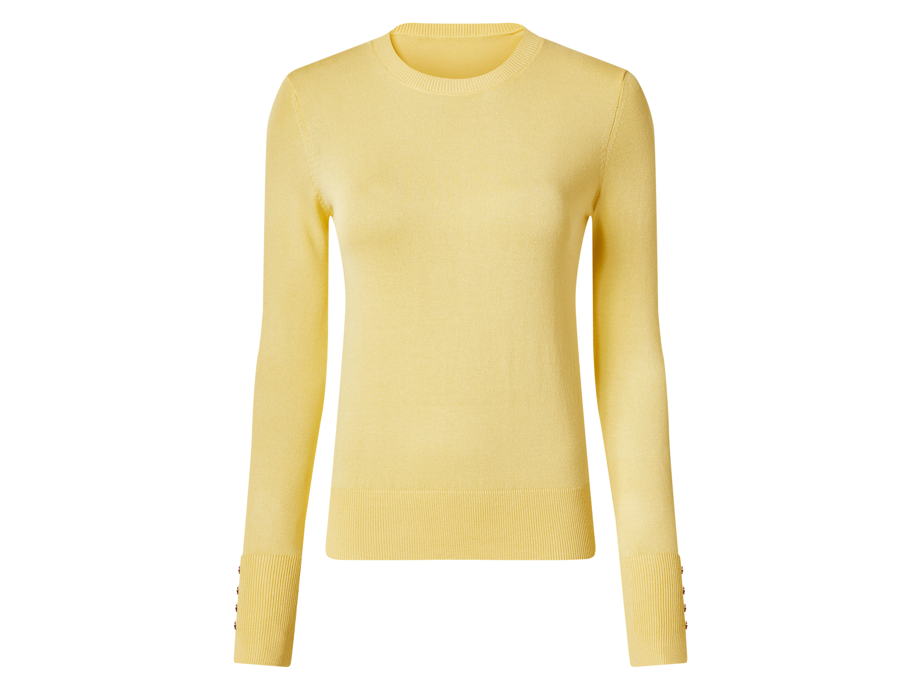 esmara® Dámský úpletový svetr (žlutá, L (44/46))
