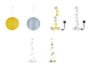 LIVARNO home Světelný LED řetěz XXL / Závěsné solární LED světlo