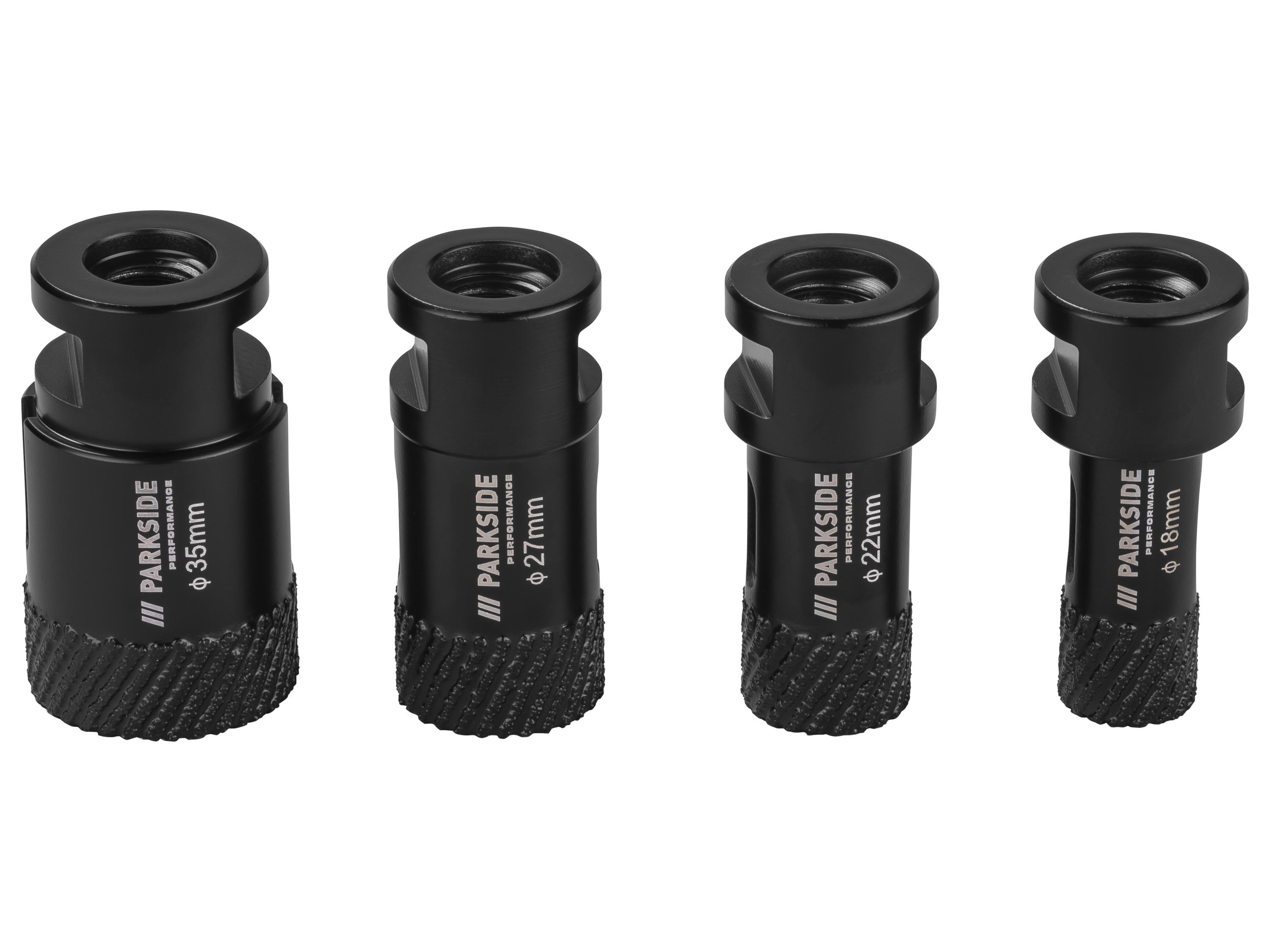 Parkside Performance® Diamantové vrtací korunky (průměr 18, 22, 27, 35 mm)