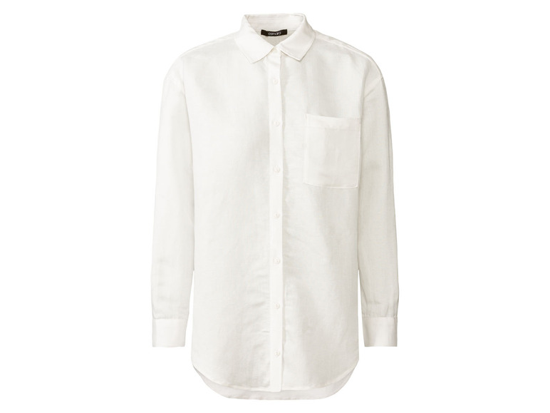 esmara Dámská lněná košile (42, bílá)