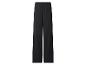 Černé široké kalhoty s elastickým pasem a plisovanou texturou.