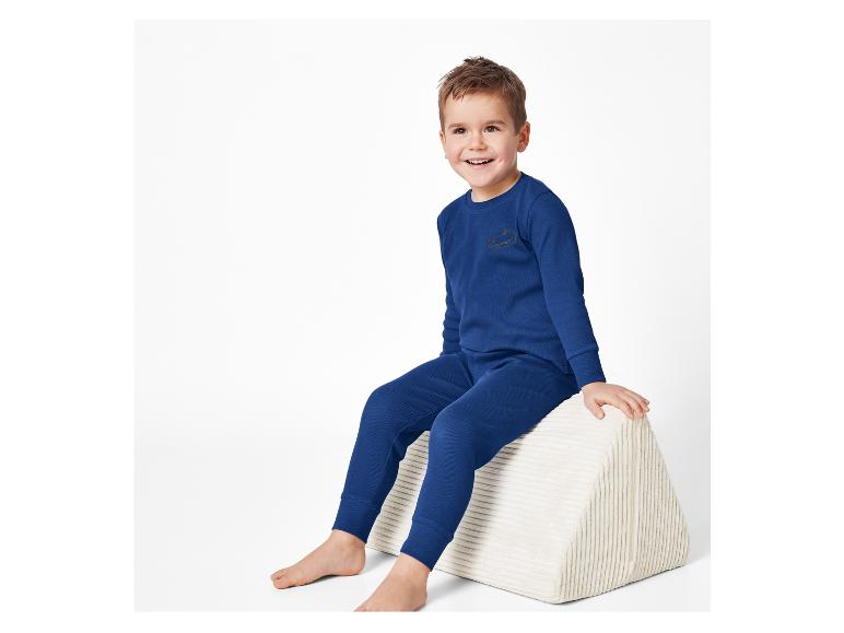 Tmavě modrá dětská pyžama, vršek a spodek.