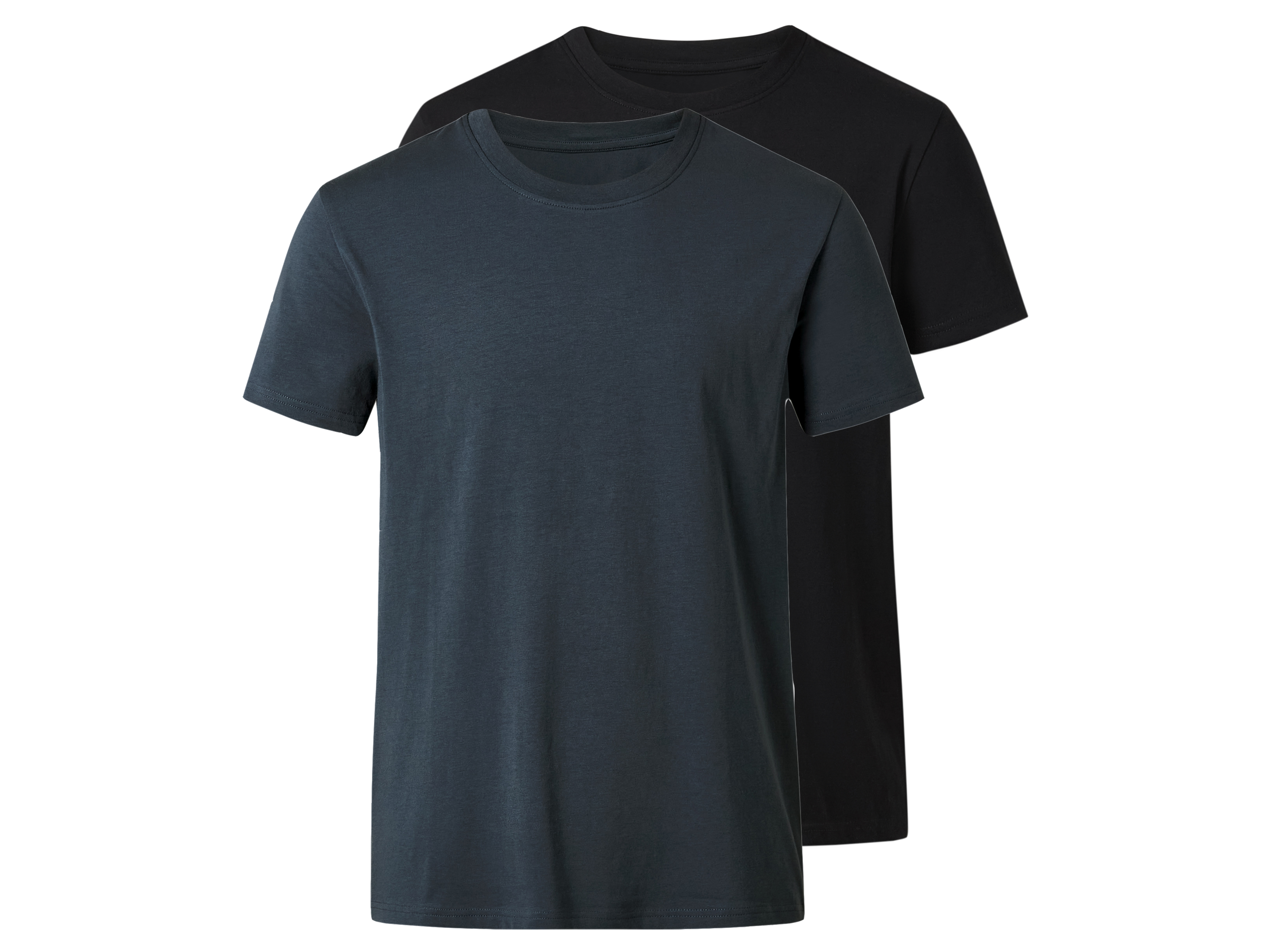 esmara Men Pánské triko, 2 kusy (černá/modrá, XL (56/58))