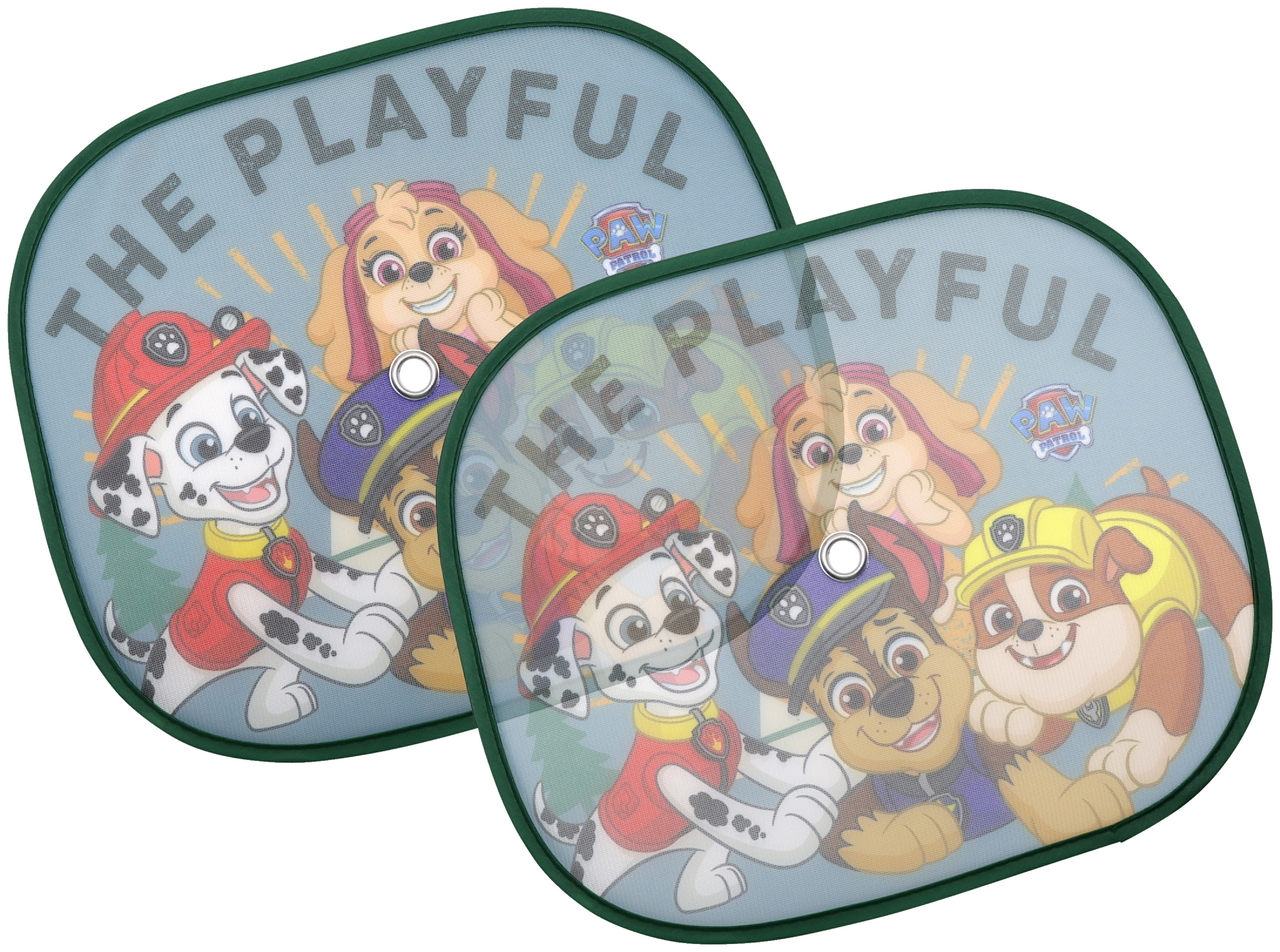 Sluneční clona do auta, 2 kusy (Tlapková patrola)