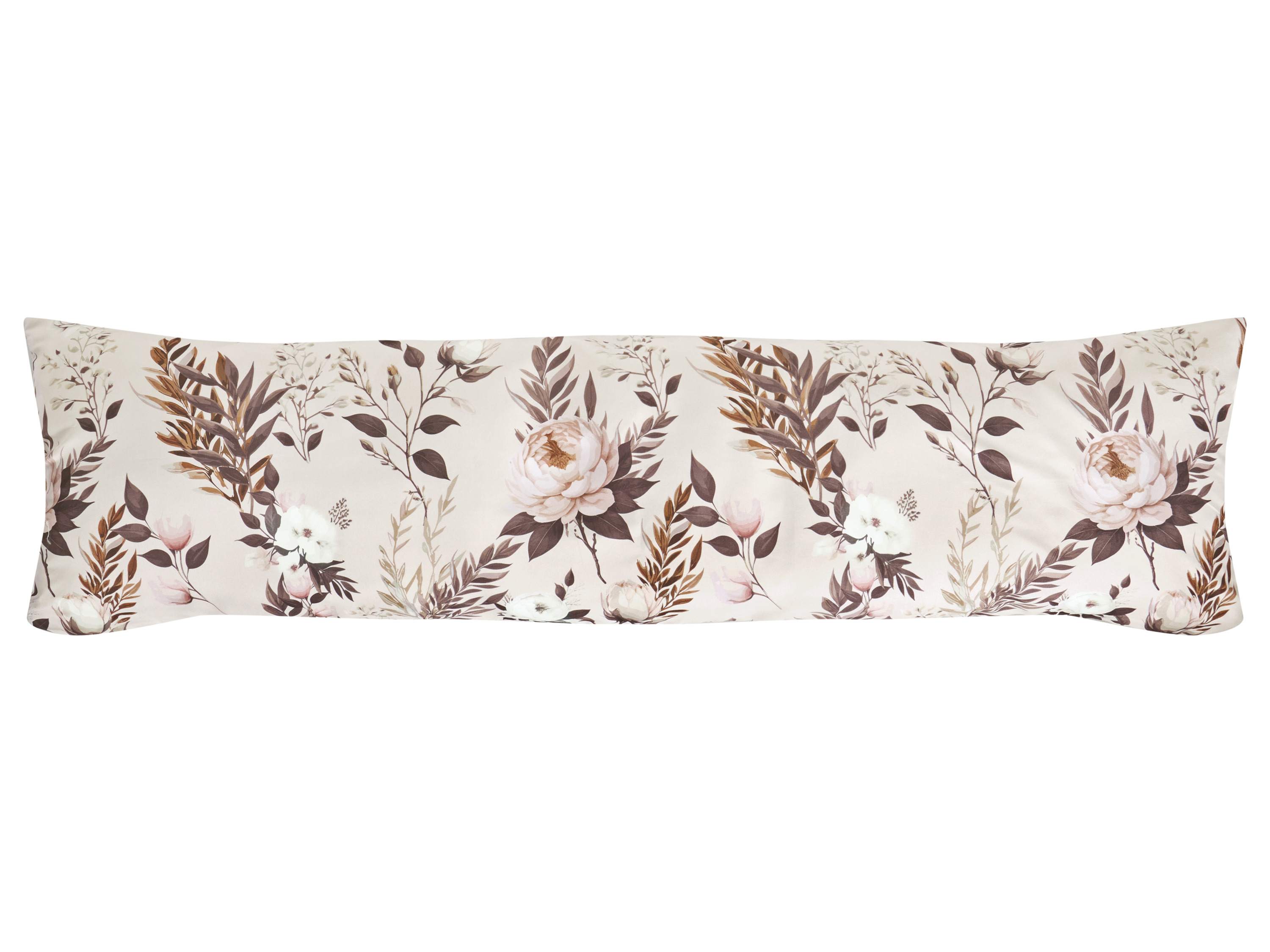 Livarno® Potah na polštář z mikrovláknitého saténu, 40 x 145 cm (béžová)